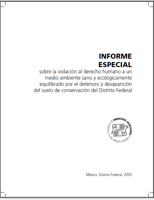 Portada de Informe especial